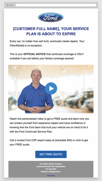 Ford CSP Email