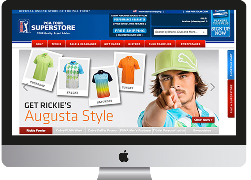 PGA Tour Superstore Website Launch